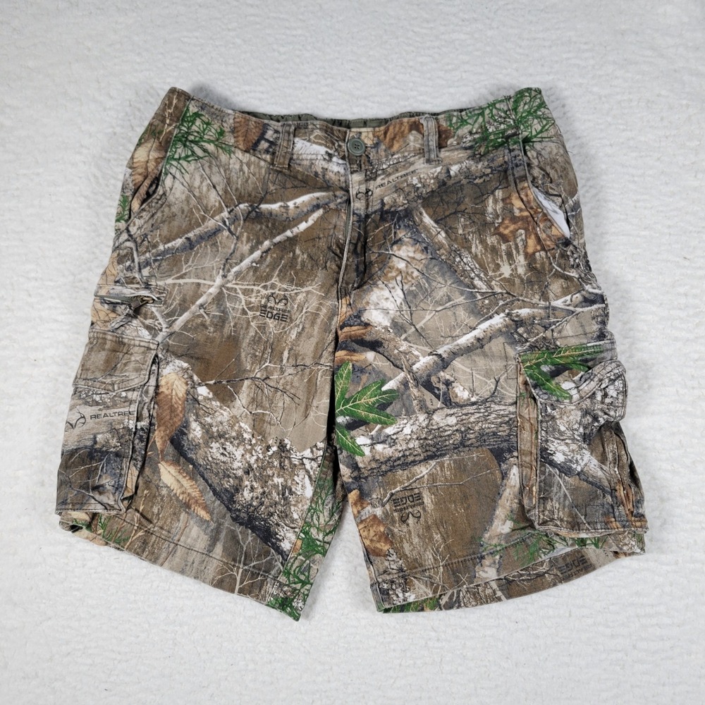 George Cargo Shorts Mens 36 Camo Realtree Edge Cotton Stretch GM28446C